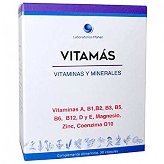 Vitamas Multivitaminico y Minerales con Magnesio 30caps Mahen