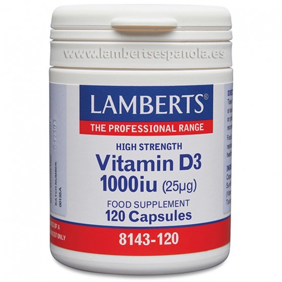 Vitamin D3 1000Ui 120caps Lamberts
