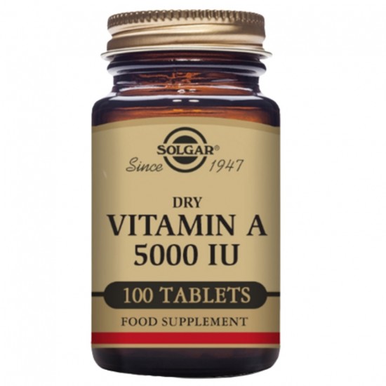 Vitamina-A seca 5000Ui 100comp Solgar