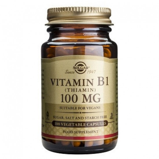 Vitamina-B1 100Mg Vegan 100caps Solgar