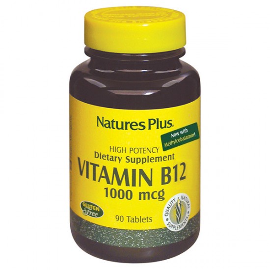Vitamina-B12 1000Mcg Sin Gluten 90comp NatureS Plus