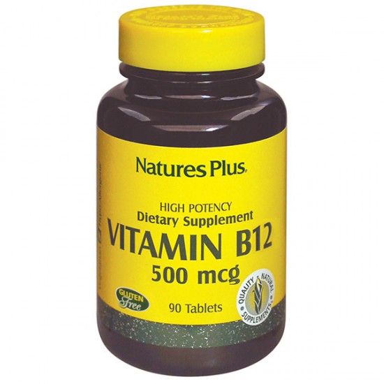 Vitamina-B12 500Mcg Sin Gluten 90comp NatureS Plus Vitamina-B12 500Mcg Sin Gluten 90comp NatureS Plus