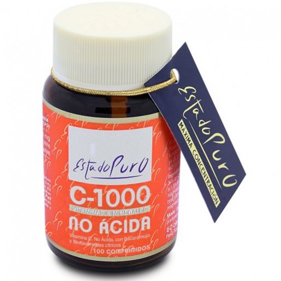 Vitamina-C 1000 No Acida Estado Puro Tongil 100comp Tong-Il