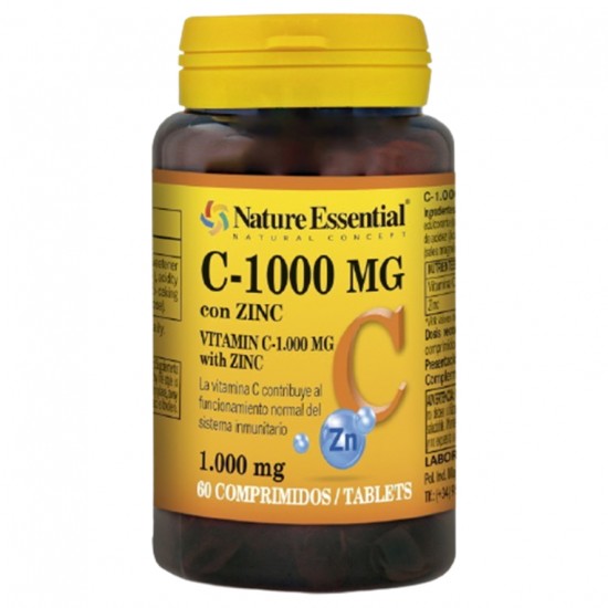 Vitamina-C 1000Mg +Zinc 60comp Nature Essential