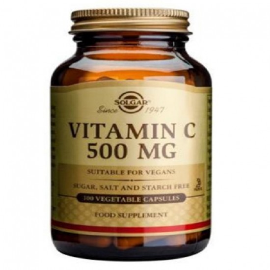 Vitamina-C 500Mg Sin Gluten Vegan 100caps Solgar
