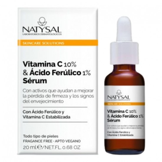 Vitamina-C y Acido hialuronico Serum 20ml Natysal