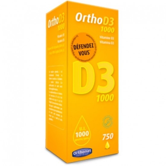 Vitamina D3 1000Ui 750gotas Orthonat