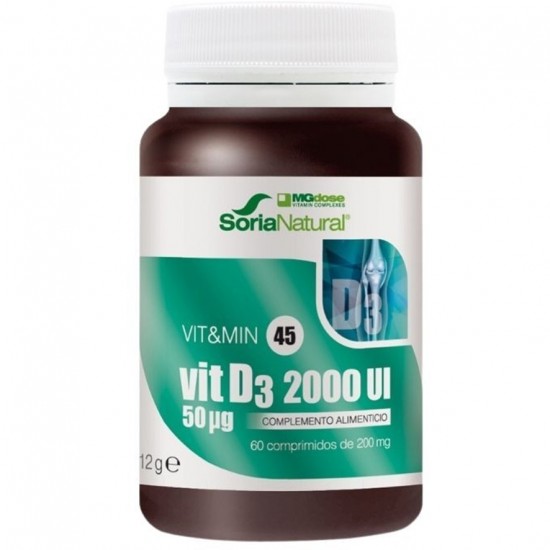 Vitamina-D3 2000Ui 60comp Soria Natural