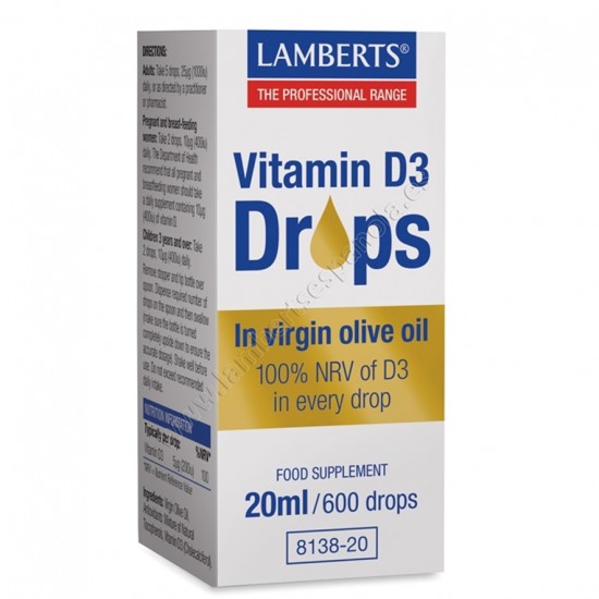 Vitamina-D3 20ml Lamberts