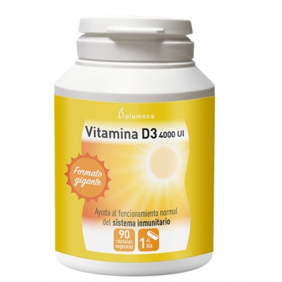 Vitamina-D3 4000Ui Sin Gluten 90caps Plameca