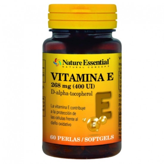 Vitamina E 268mg 400UI 60 perlas Nature Essential Vitamina E 268mg 400UI 60 perlas Nature Essential