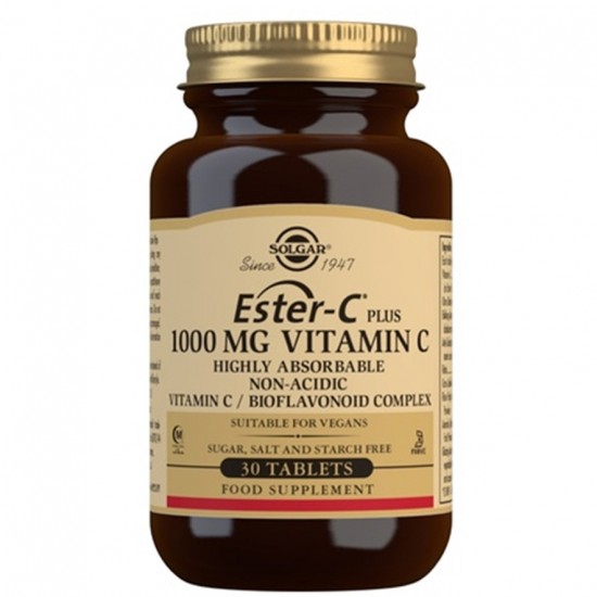 Vitamina Ester-C Plus 1000Mg Sin Gluten Vegan 30comp Solgar