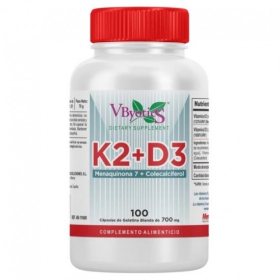 Vitamina-K2 + D3 100caps Vbyotics