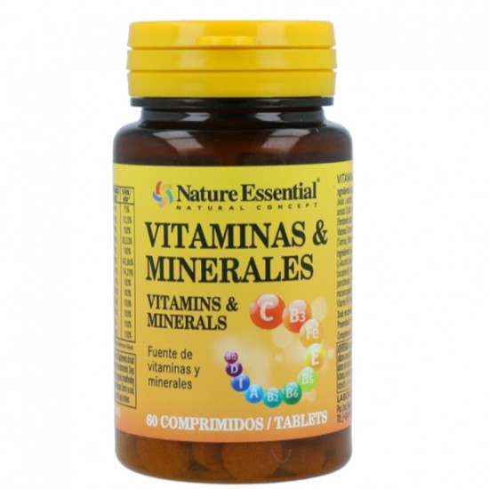 Vitaminas y Minerales 60comprimidos Nature Essential