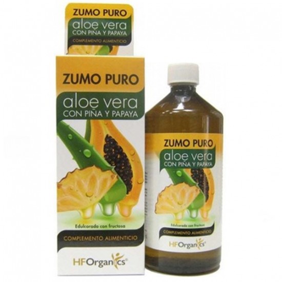 Zumo Puro de Aloe Vera con Piña y Papaya Herbofarm 1L Hf Organics