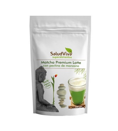 Comprar Matcha Premium Latte con Pectina de Manzana Eco Vegan 250g Salud  Viva ❤️ ¡Hazme casito!